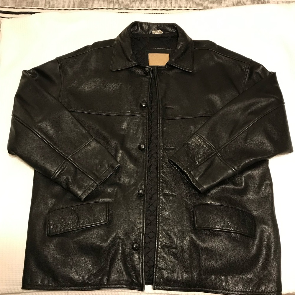 Men’s Leather Car Coat
